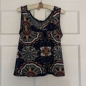 Preowned Hype Multicolor Patterned Tank Top